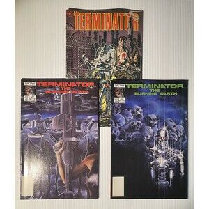 The Terminator No.2 & Burning Earth No.3 & 4 (1990) Dark Horse & NOW Comic Book